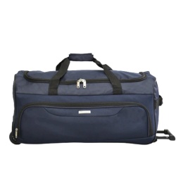 Пътна чанта с колелца и телескопична дръжка, 30/60/30 см, синя