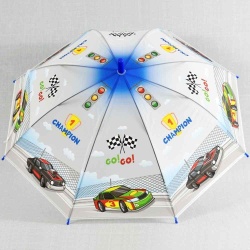 Детски чадър за дъжд  Рали, със свирка, 8 ребра