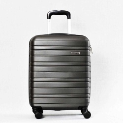 Куфар за ръчен багаж твърд ABS с колелца за RAYANAIR и WIZZAIR 54/38/20 см, графит