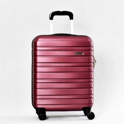 Куфар за ръчен багаж твърд ABS с колелца за RAYANAIR и WIZZAIR 54/38/20 см, бордо
