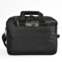 Авио чанта от текстил с гайка за закачане към дръжка на куфар 30/40/17 см, черна