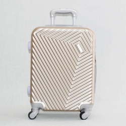 Куфар за ръчен багаж твърд ABS с колелца 55/40/20 см златист