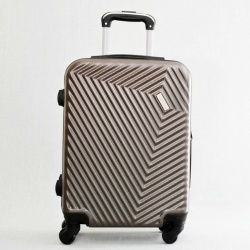Куфар за ръчен багаж твърд ABS с колелца 55/40/20 см кафяв