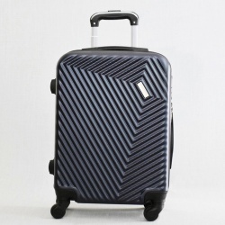 Куфар за ръчен багаж твърд ABS с колелца 55/40/20 см тъмно син