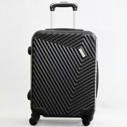 Куфар за ръчен багаж твърд ABS с колелца 55/40/20 см черен