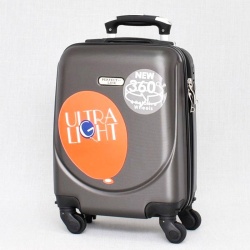 Куфар за ръчен багаж 46/30/20 см със свалящи се колелца 40/30/20 см тъмно сив