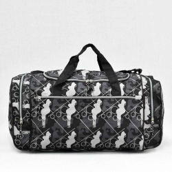 Сак / пътна чанта за багаж от здрав плат, ефектен тъмен десен, 60/30/38см