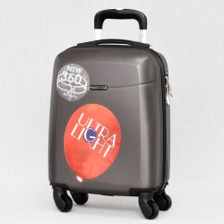Куфар за ръчен багаж 50/30/20 см със свалящи се колелца 40/30/20 см тъмно сив