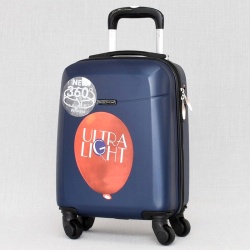 Куфар за ръчен багаж 50/30/20 см със свалящи се колелца 40/30/20 см син