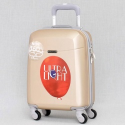 Куфар за ръчен багаж 50/30/20 см със свалящи се колелца 40/30/20 см шампанско
