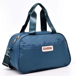 Чанта за ръчен багаж 36/23/20 см, с къса и дълга дръжка синя