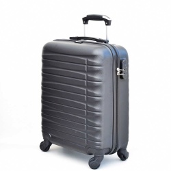 Куфар за ръчен багаж  55/40/20 см. за RAYANAIR и WIZZAIR, лек, със свалящи се колелца, графит