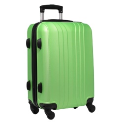Куфар за ръчен багаж 55/40/20 см със свалящи се колелца 50/40/20 см светло зелен