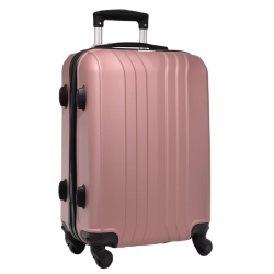 Куфар за ръчен багаж 55/40/20 см със свалящи се колелца 50/40/20 см пепел от рози