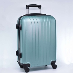 Куфар за ръчен багаж, 55/40/20 см, със свалящи се колелца 50/40/20 см, зелен
