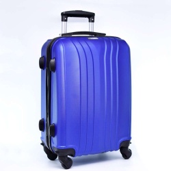 Куфар за ръчен багаж, 55/40/20 см, със свалящи се колелца 50/40/20 см, син