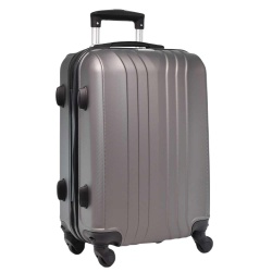 Куфар за ръчен багаж 55/40/20 см със свалящи се колелца 50/40/20 см графит
