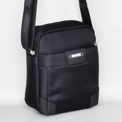 Мъжка чанта от плат, спортно-елегантен модел черна 