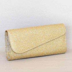 Клъч, тип плик-официална дамска чанта, българска златна