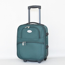 Куфар на колелца за ръчен багаж Wizz Air 41/31/16 с телескопична дръжка зелен