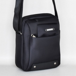 Мъжка чанта от плат, спортно-елегантен модел черна 