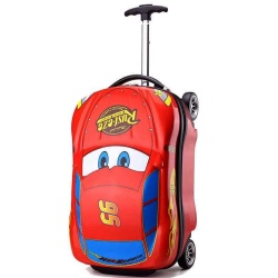 Детски куфар от поликарбон Кола, 50/30/25 см, с 4 колелца, червен