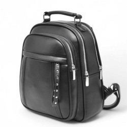 Дамска раница/чанта от висококачествена еко кожа с две отделения топ модел черна