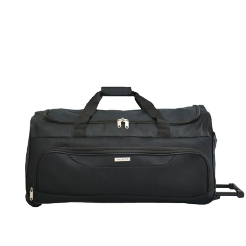 Пътна чанта с колелца и телескопична дръжка, 30/60/30 см, черна