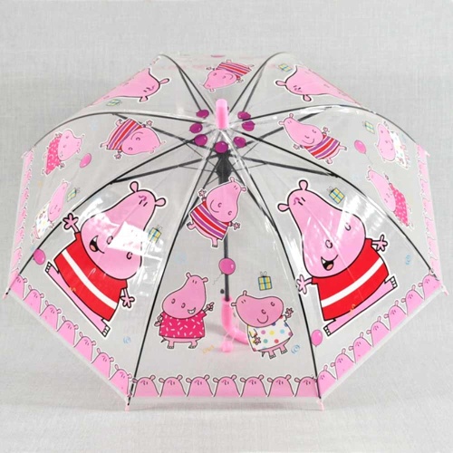 Детски чадър за дъжд Хипопотами, със свирка, 8 ребра