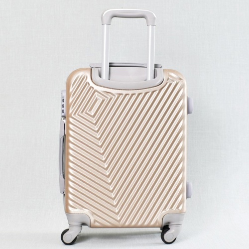 Куфар за ръчен багаж твърд ABS с колелца 55/40/20 см златист