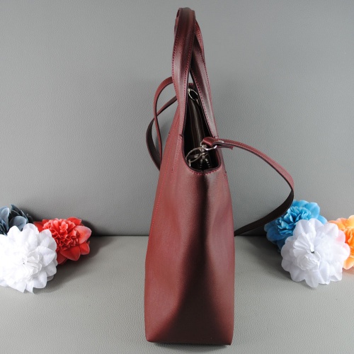 Българска дамска чанта от еко кожа нов модел бордо