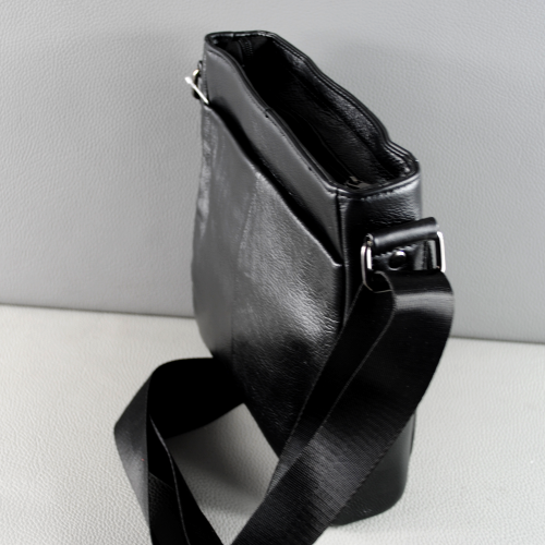 Мъжка чанта от естествена кожа нов модел допълнителни джобове с дълга дръжка
