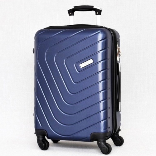 Куфар за ръчен багаж ABS със свалящи се колелца 55/37/24 см тъмно син