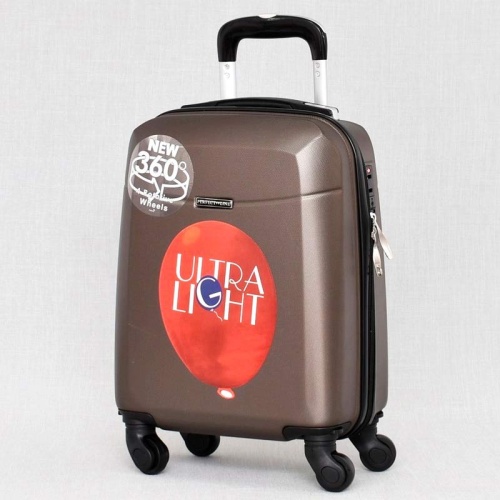 Куфар за ръчен багаж 50/30/20 см със свалящи се колелца 40/30/20 см кафяв