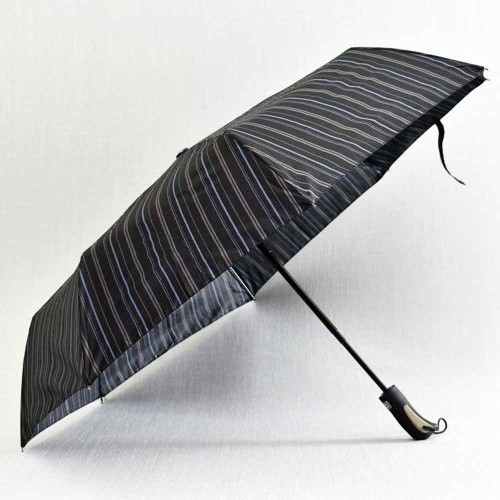 Мъжки чадър за дъжд, автоматичен, 8 ребра, с ефектни райета