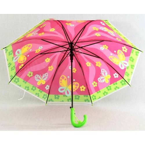 Детски чадър за дъжд със свирка, 8 ребра, за момиче