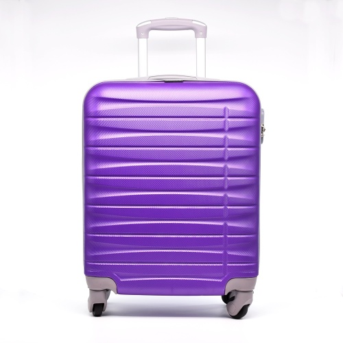 Куфар за ръчен багаж  55/40/20 см. за RAYANAIR и WIZZAIR, лек, със свалящи се колелца, лилав
