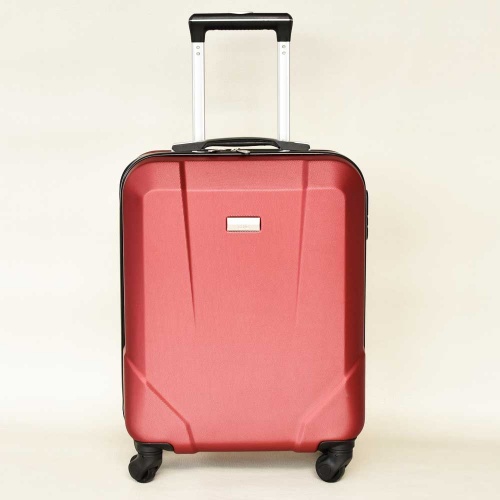 Куфар за ръчен багаж твърд ABS с колелца за RAYANAIR и WIZZAIR 54/38/20 см червен