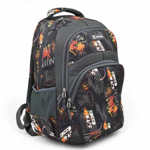 Ученическа раница за училище SPEED RACE непромокаема с много джобчета 