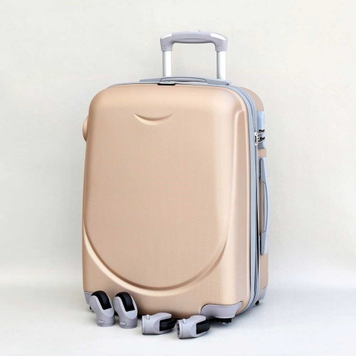 Куфар за ръчен багаж  45/30/22 см, със свалящи се колелца 40/30/22см, златист