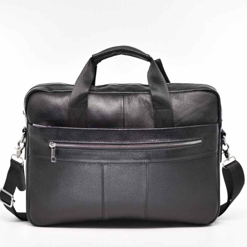 Бизнес чанта от естествена кожа с отделение за лаптоп спортно-елегантен модел