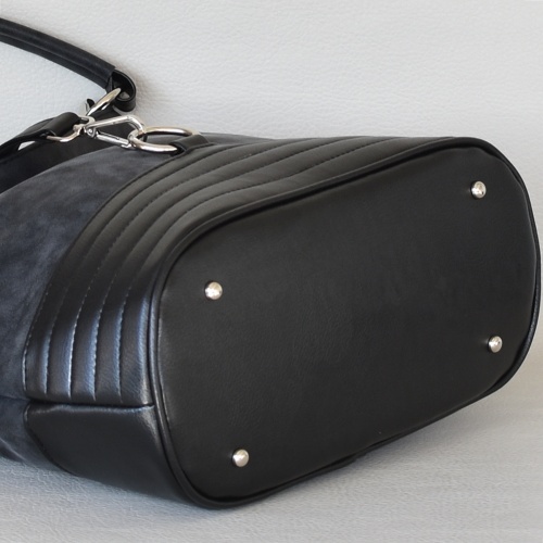 Българска дамска чанта тип торба от еко кожа всекидневна за под мишница