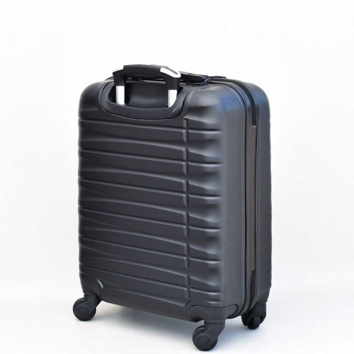 Куфар за ръчен багаж  55/40/20 см. за RAYANAIR и WIZZAIR  твърд, лек, с колелца, черен