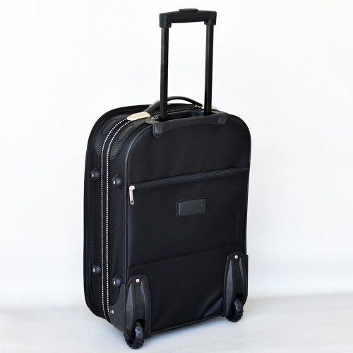Куфар на колелца за ръчен багаж Wizz Air 46/31/16 с телескопична дръжка черен