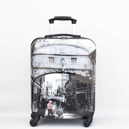 Куфар за ръчен багаж  Венеция 55/40/20 см. за RAYANAIR и WIZZAIR  твърд, лек, с колелца