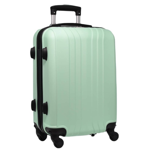 Куфар за ръчен багаж 55/40/20 см със свалящи се колелца 50/40/20 см резедав