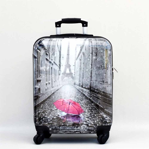 Куфар за ръчен багаж Париж 55/40/20 см. за RAYANAIR и WIZZAIR  твърд, с колелца