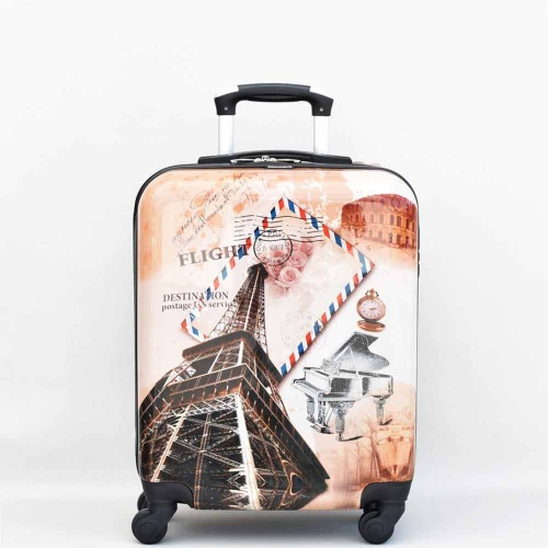 Куфар за ръчен багаж  Айфелова кула 55/40/20 см. за RAYANAIR и WIZZAIR  твърд, лек, с колелца
