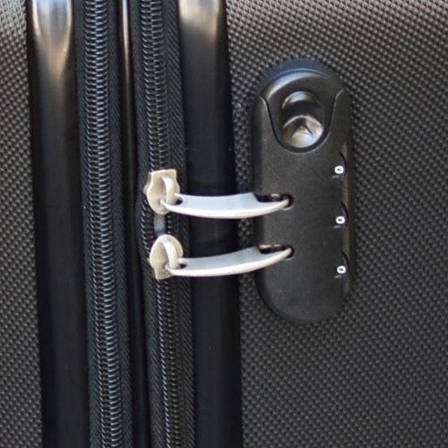 Куфар за ръчен багаж твърд ABS с колелца за RAYANAIR и WIZZAIR 54/38/20 см син