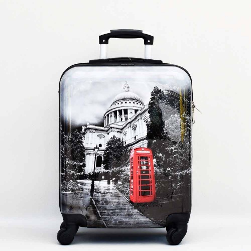 Куфар за ръчен багаж Лондон 55/40/20 см. за RAYANAIR и WIZZAIR  твърд, с колелца